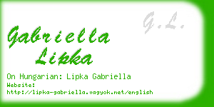 gabriella lipka business card